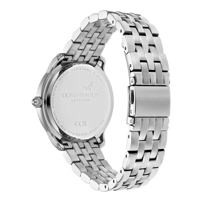 Olivia Burton Color Dial Watches Women 36mm Starlight Color Turquoise and Silver Bracelet Watch