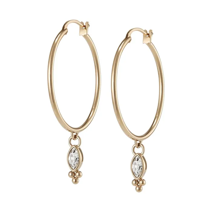 Olivia Burton Earrings Women Dainty Rose Gold Plated Hoop Earrings