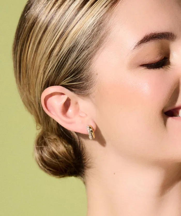 Olivia Burton Earrings Women Entwine Gold Hoop Earrings