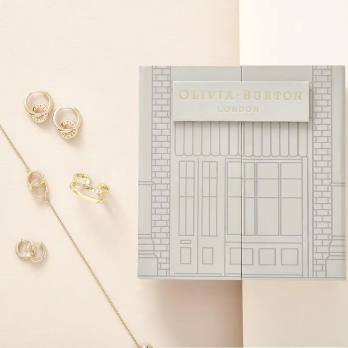 Olivia Burton Earrings Women Gold Interlink Gift Set