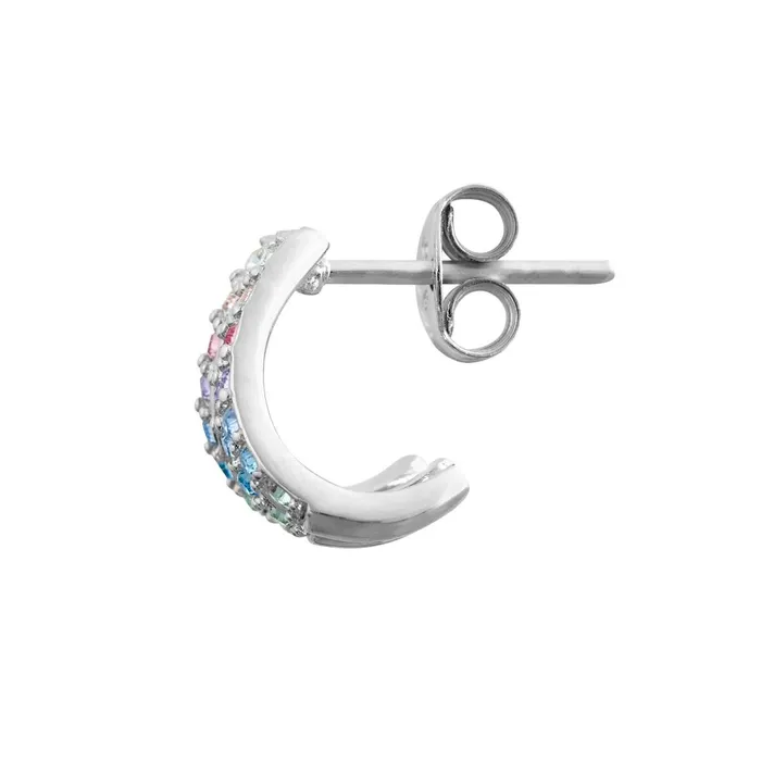 Olivia Burton Earrings Women Silver Rainbow Claw Earrings