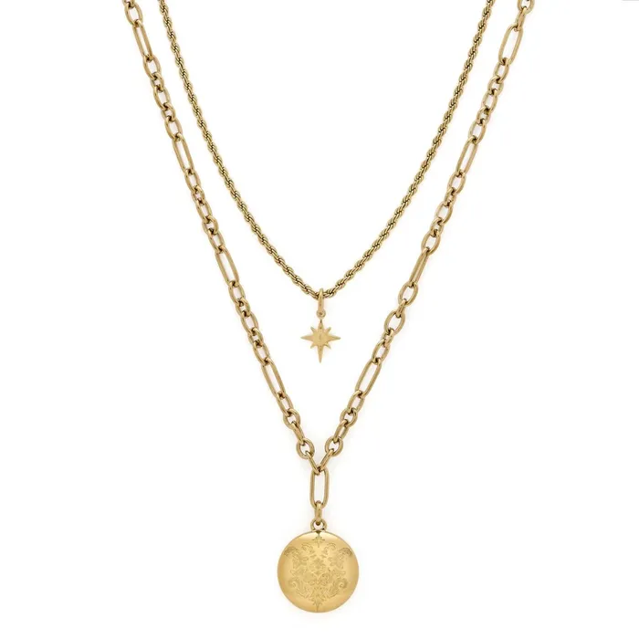 Olivia Burton Necklaces Women Ever Stacked Gold Plated MultiChain Necklace