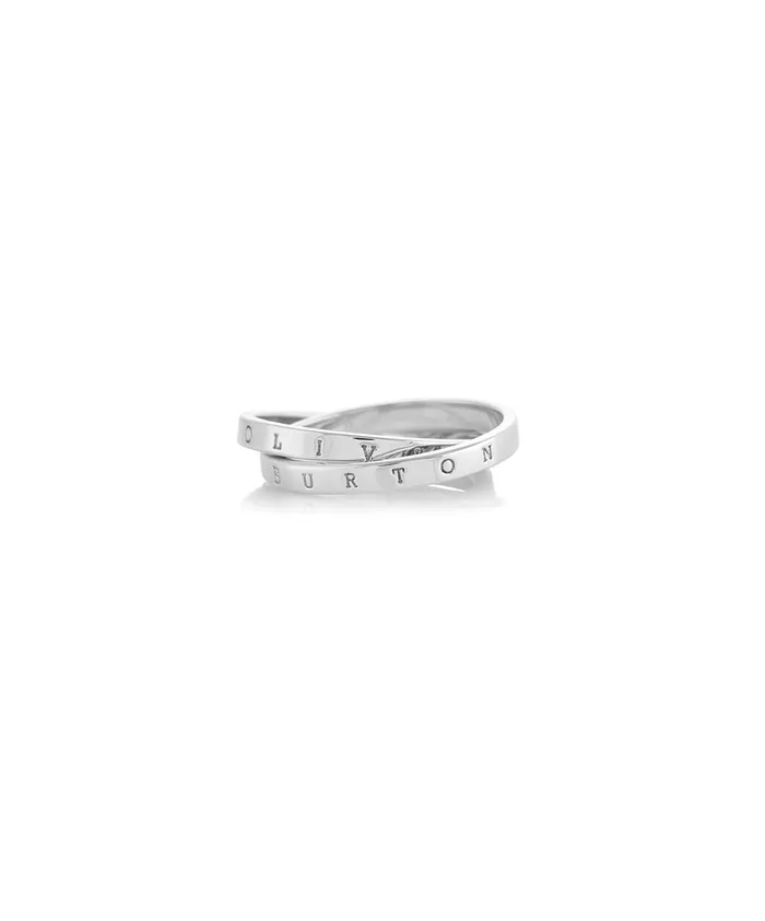 Olivia Burton Rings Women Silver Interlink Ring S
