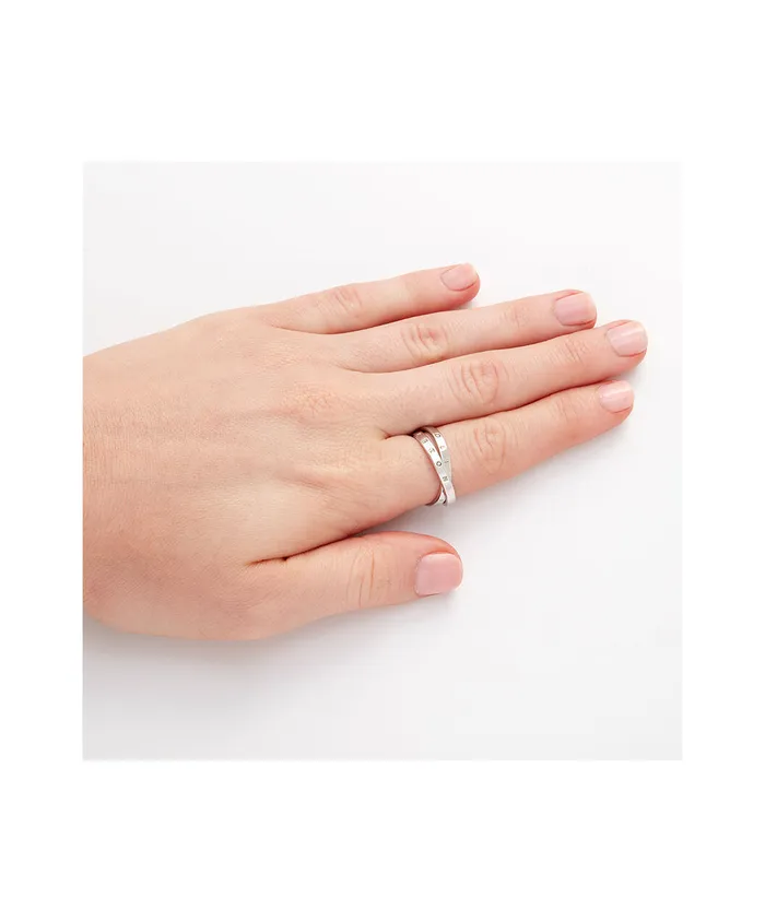 Olivia Burton Rings Women Silver Interlink Ring S Olivia Burton Rings Women Silver Interlink Ring S