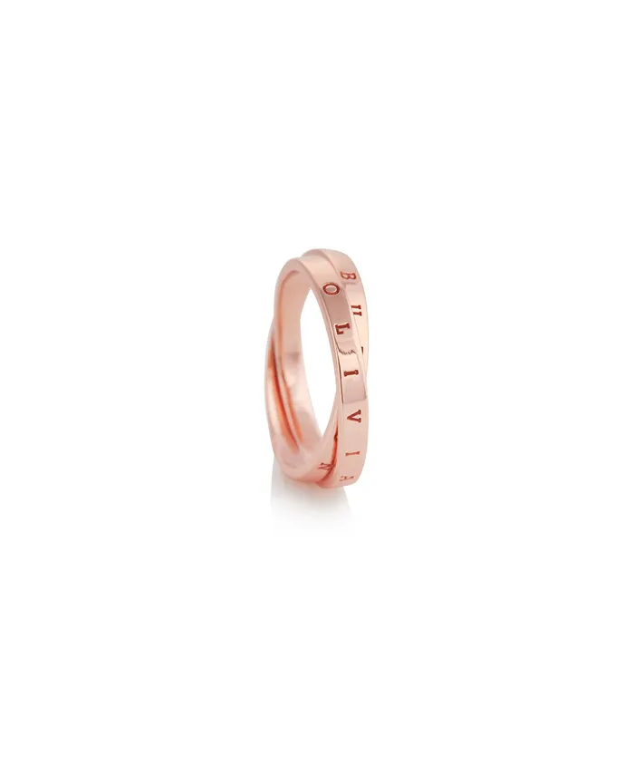 Olivia Burton Rings Women The Classics Interlink Ring Rose Gold S Olivia Burton Rings Women The Classics Interlink Ring Rose Gold S