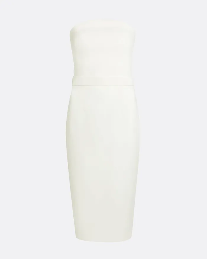 Oralie Midi Dress Ivory Women Bridal Safiyaa
