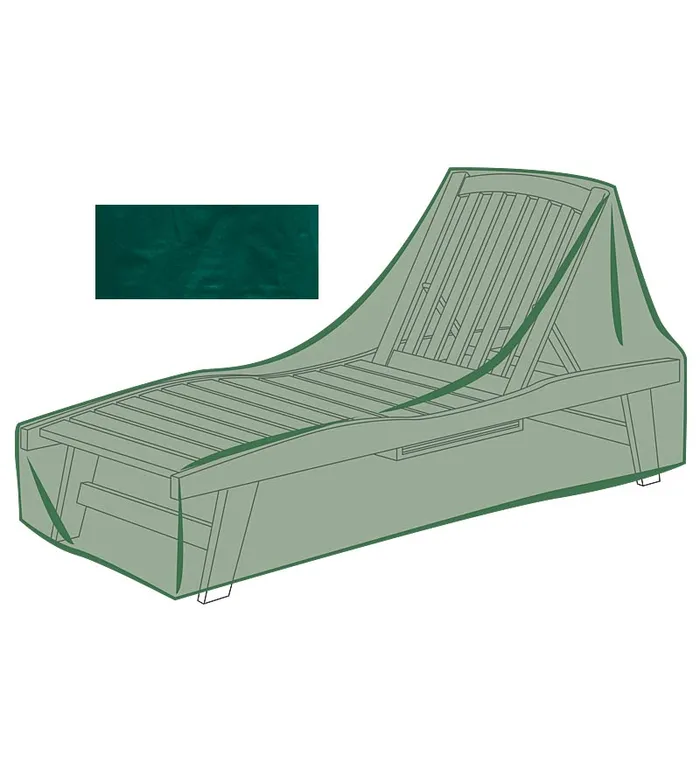 Outdoor Living Classic Outdoor Furniture AllWeather Cover For Long Chaise 8211 Green Plow and Hearth Furniture Covers