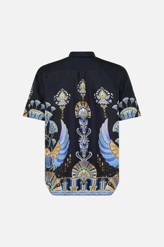 OVERSIZED BUTTON THROUGH SS SHIRT UNDER SCARAB SKIES Under Scarab Skies Mens Camilla Shirts