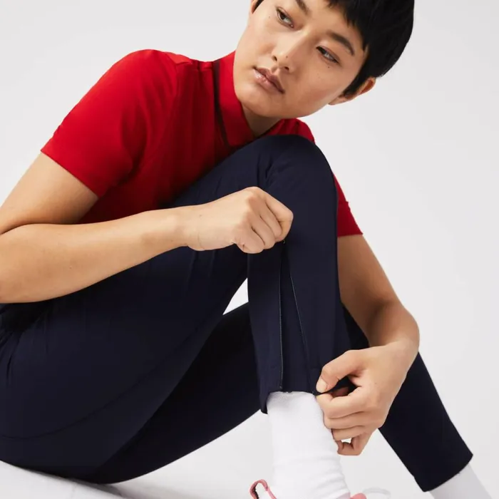 Pants and Leggings Women Lacoste Women039s SPORT Stretch UltraDry Golf Pants Navy Blue 166