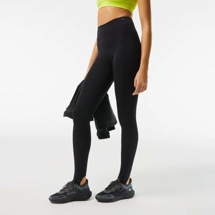 Pants and Leggings Women Lacoste Women039s Stirrup Leggings Black 031