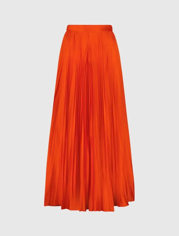 Pants Pleated Charmeuse Wide Leg Pants Sunset 8211 Mac Duggal Women