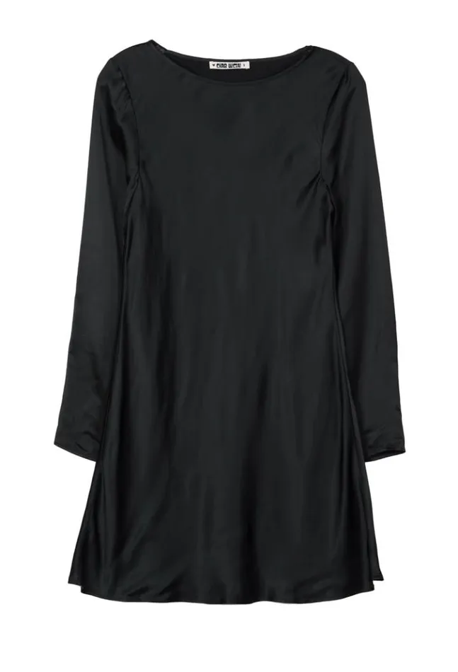 Patrice Black Satin Mini Dress Women Ciao Lucia Mini Dresses