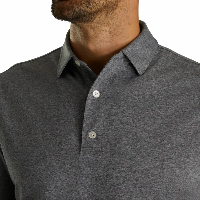 Performance Stretch Pique Solid Self Collar Shirts FootJoy Men