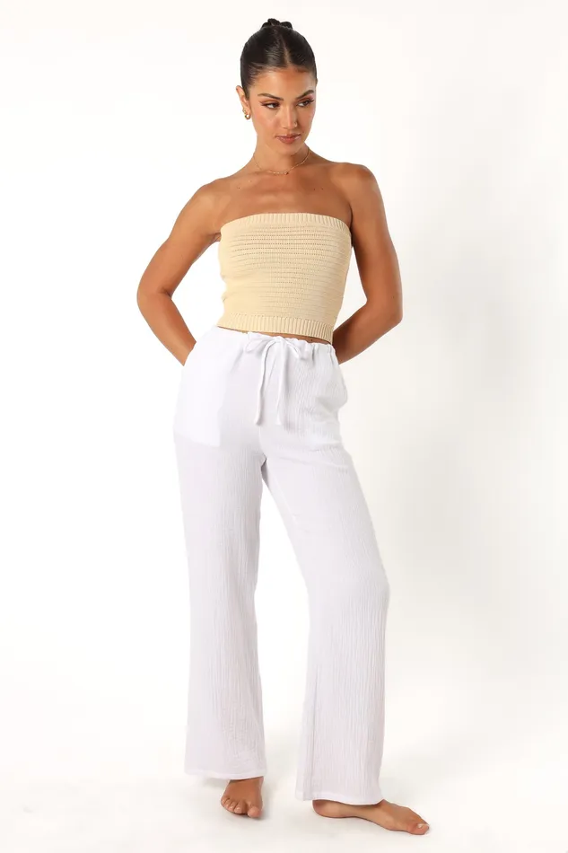 petalandpup Irene Pant 8211 White White Women Pants