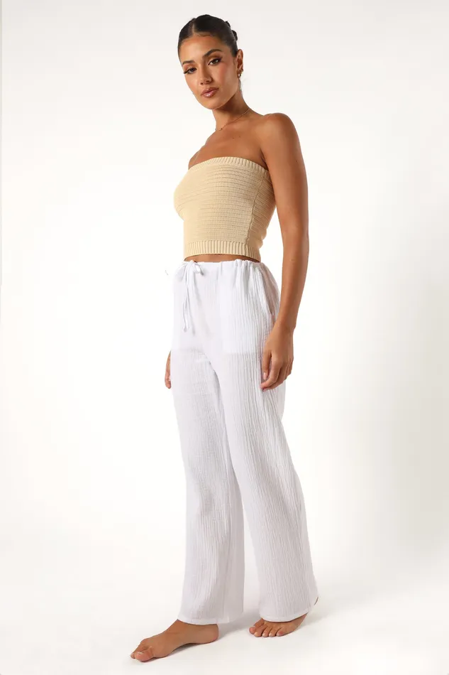 petalandpup Irene Pant 8211 White White Women Pants