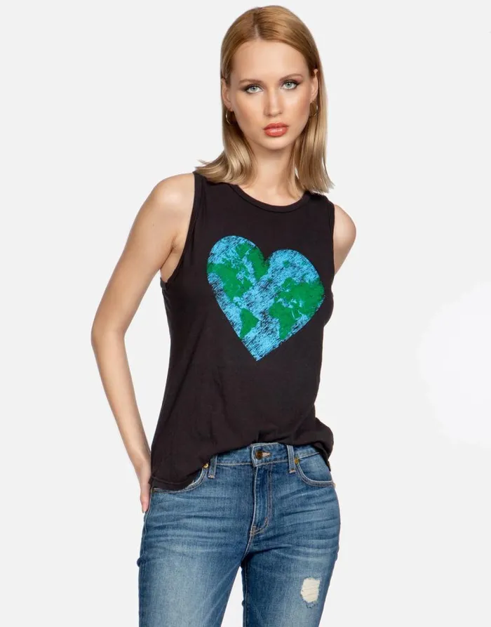Peyton X World Love Onyx Women Lauren Moshi Tanks