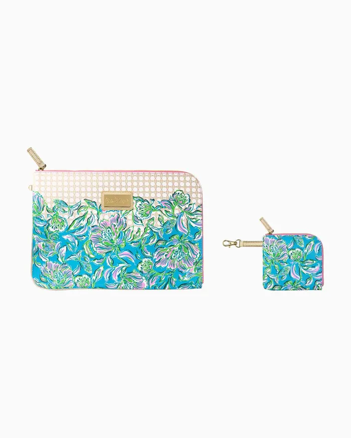 Phone and Tech Women Lilly Pulitzer Tech Pouch Set Cumulus Blue Chick Magnet Phone and Tech Women Lilly Pulitzer Tech Pouch Set Cumulus Blue Chick Magnet