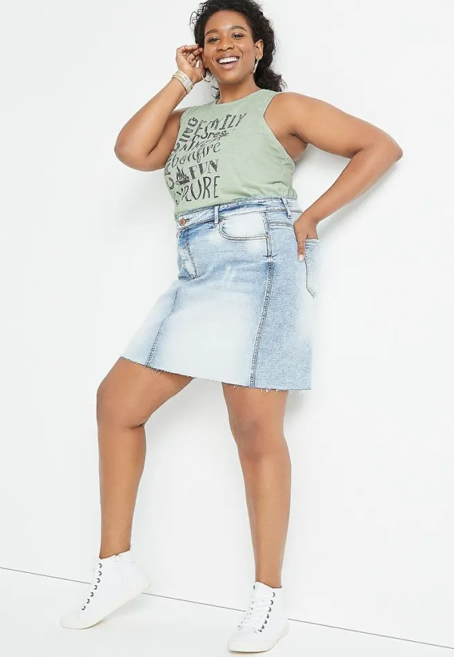 Plus Size Green Camping List Graphic Tank Top Women Maurices Plus Tops