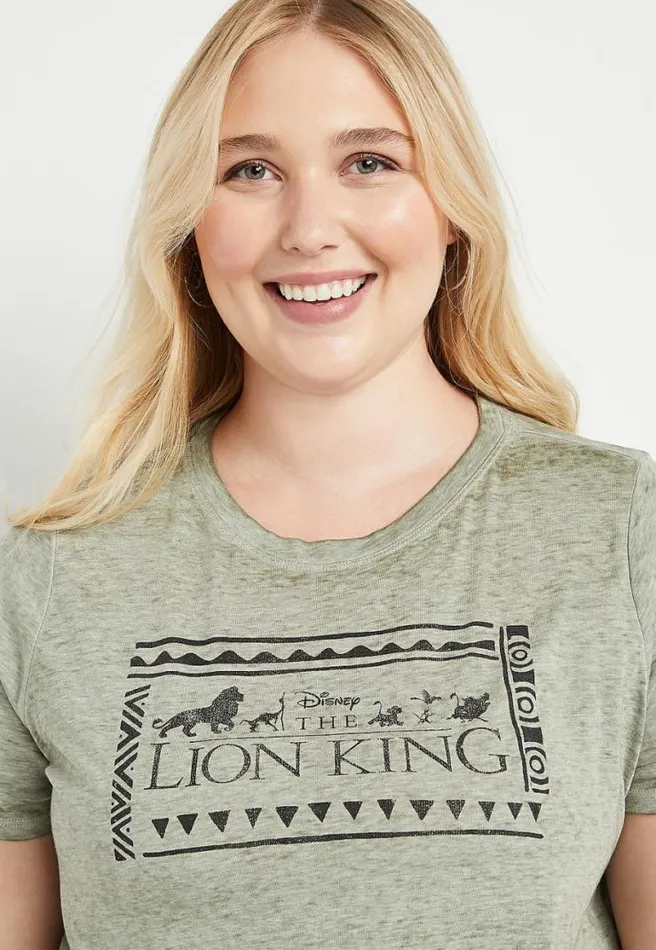 Plus Size Green The Lion King Graphic Tee Women Maurices Plus Tops
