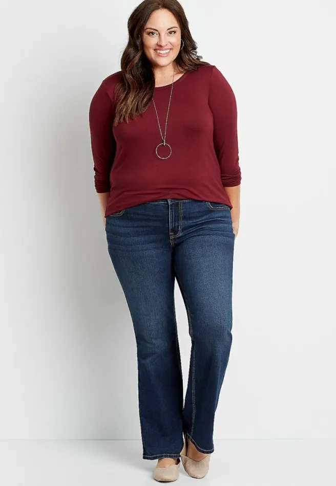 Plus Size M Jeans By Maurices Classic Flare Mid Rise Jean Women Maurices Plus Jeans