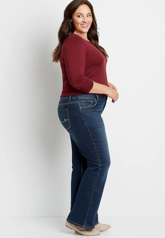Plus Size M Jeans By Maurices Classic Flare Mid Rise Jean Women Maurices Plus Jeans