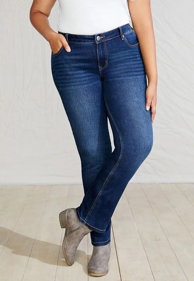 Plus Size M Jeans By Maurices Classic Slim Boot Mid Rise Jean Women Maurices Plus Jeans