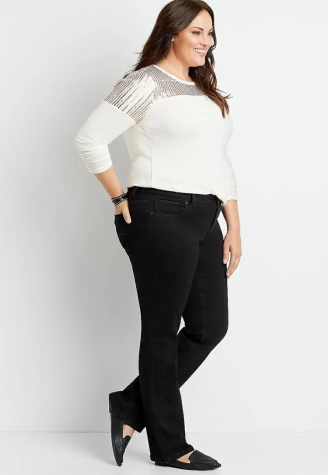 Plus Size M Jeans By Maurices Classic Slim Boot Mid Rise Jean Women Maurices Plus Jeans