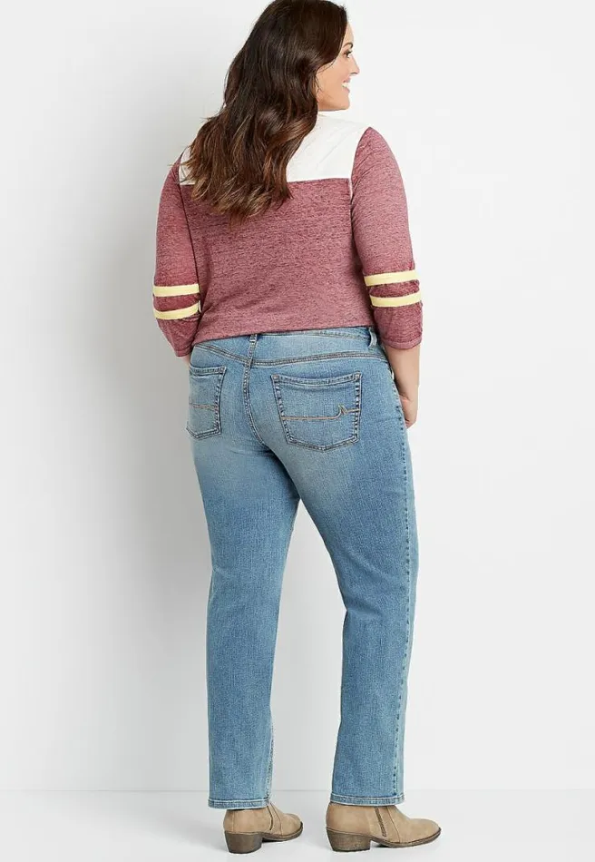 Plus Size M Jeans By Maurices Classic Straight Mid Rise Jean Women Maurices Plus Jeans