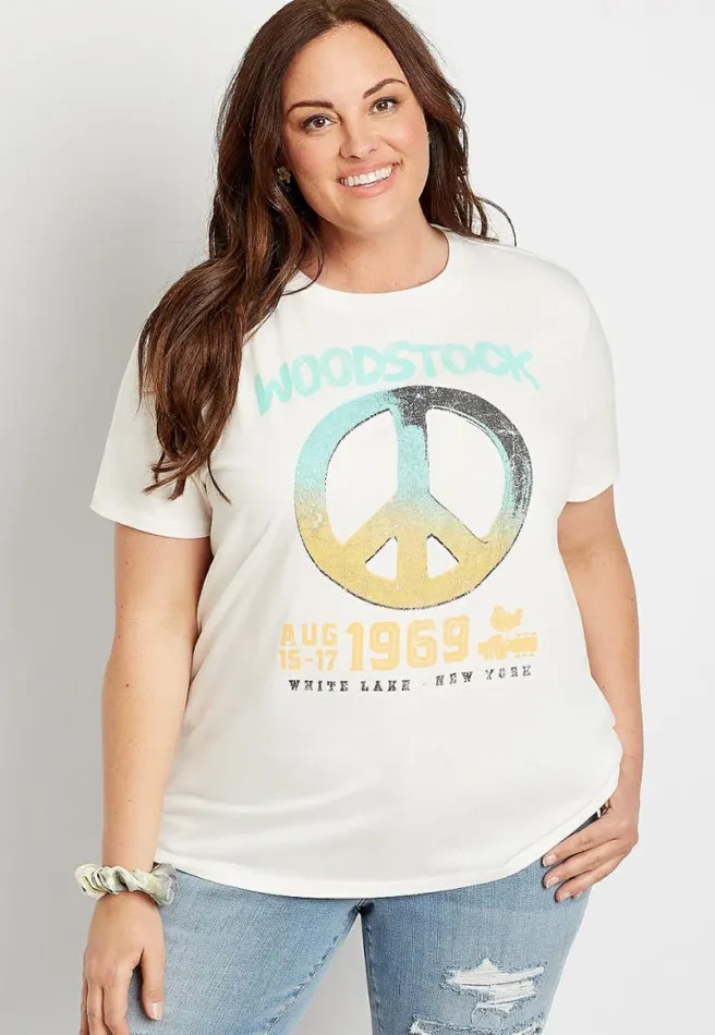 Plus Size Woodstock Oversized Graphic Tee Women Maurices Plus Tops