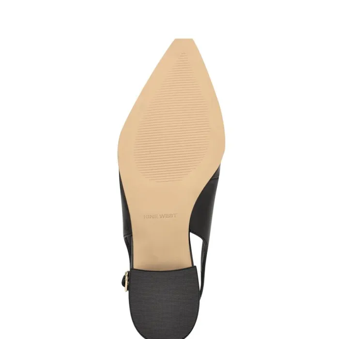 Prepp Block Heel Slingback Pumps Black Patent Women Nine West Heels Prepp Block Heel Slingback Pumps Black Patent Women Nine West Heels