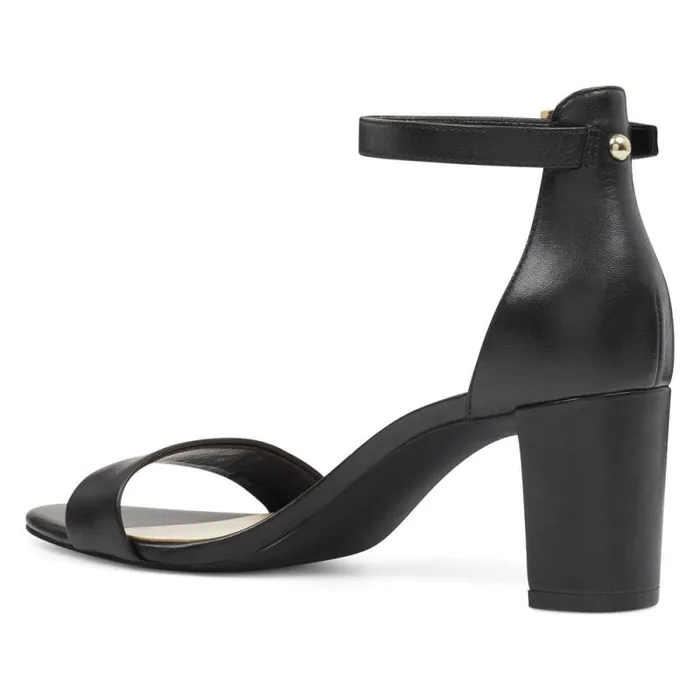 Pruce Ankle Strap Block Heel Sandals Black Leather Women Nine West Sandals Pruce Ankle Strap Block Heel Sandals Black Leather Women Nine West Sandals