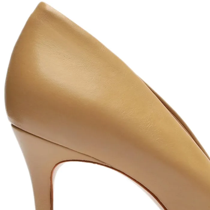 Pumps Lou Lo Nappa Leather Pump Light Beige Schutz Shoes Pumps Pumps Lou Lo Nappa Leather Pump Light Beige Schutz Shoes Pumps