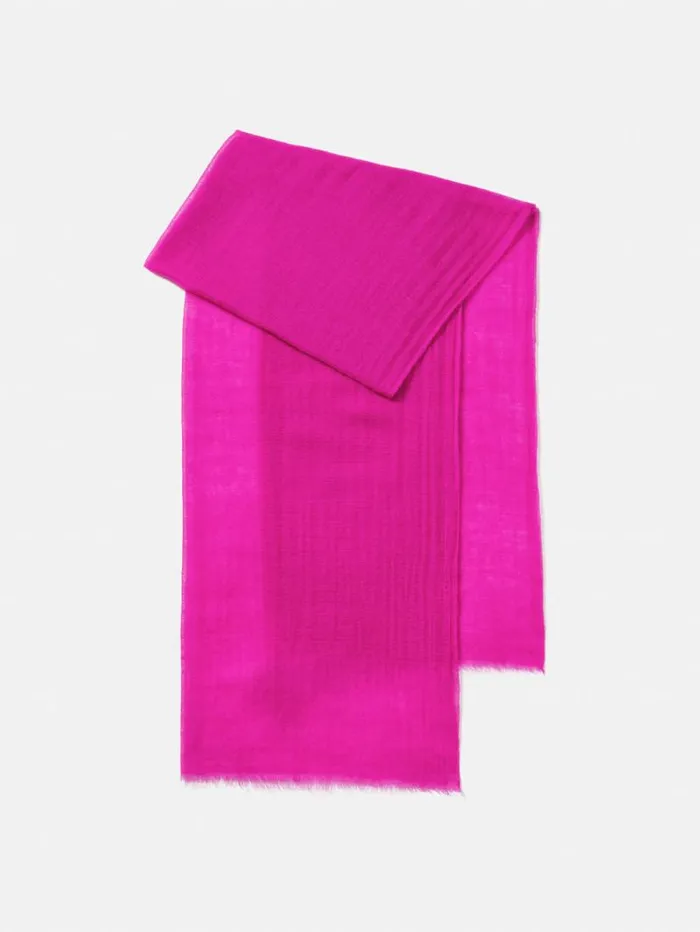 Pure Cashmere Gauze Scarf Pink Women Jigsaw Knitwear and Cashmere