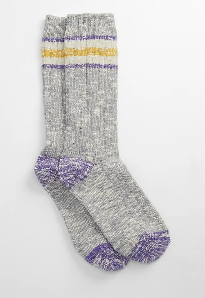 Purple And Gold Crew Socks Women Maurices Socks