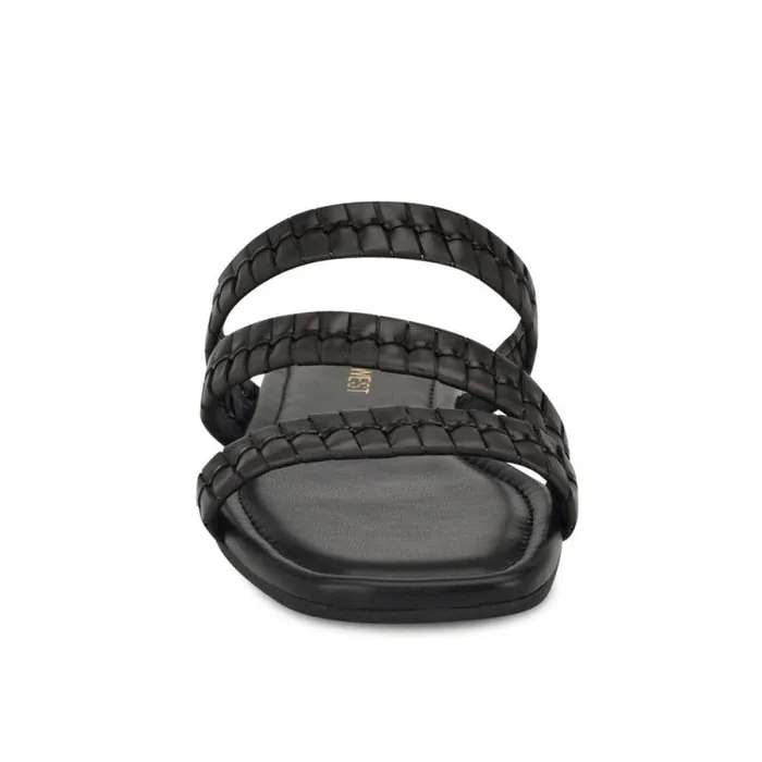 Quinlea Flat Strappy Sandals Black Women Nine West Sandals Quinlea Flat Strappy Sandals Black Women Nine West Sandals