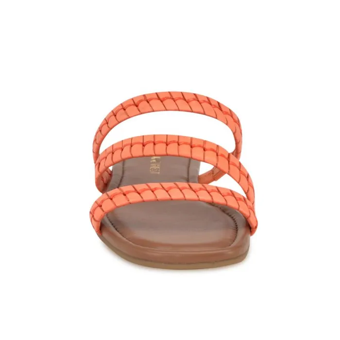 Quinlea Flat Strappy Sandals Orange Women Nine West Sandals Quinlea Flat Strappy Sandals Orange Women Nine West Sandals