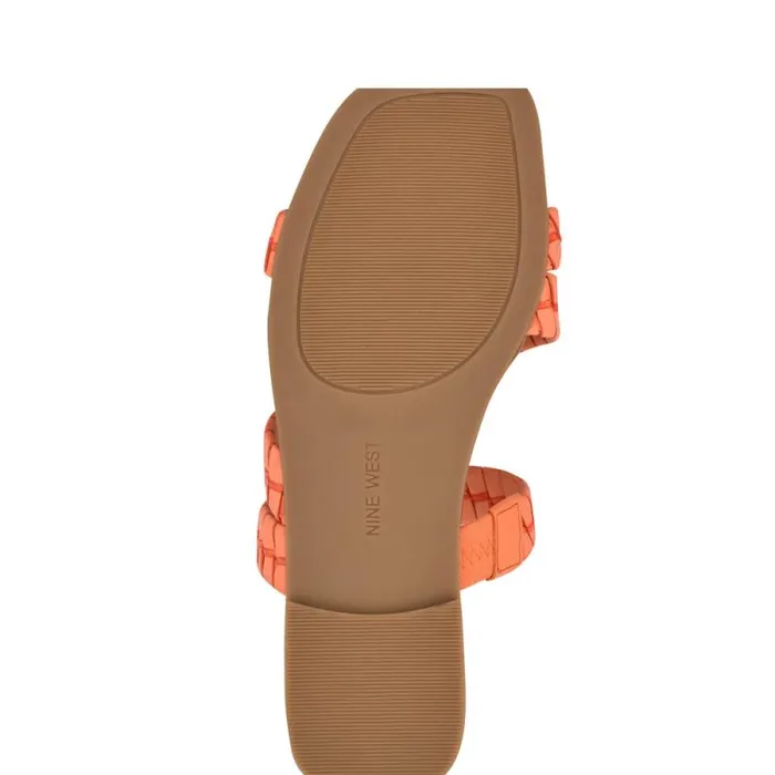 Quinlea Flat Strappy Sandals Orange Women Nine West Sandals Quinlea Flat Strappy Sandals Orange Women Nine West Sandals