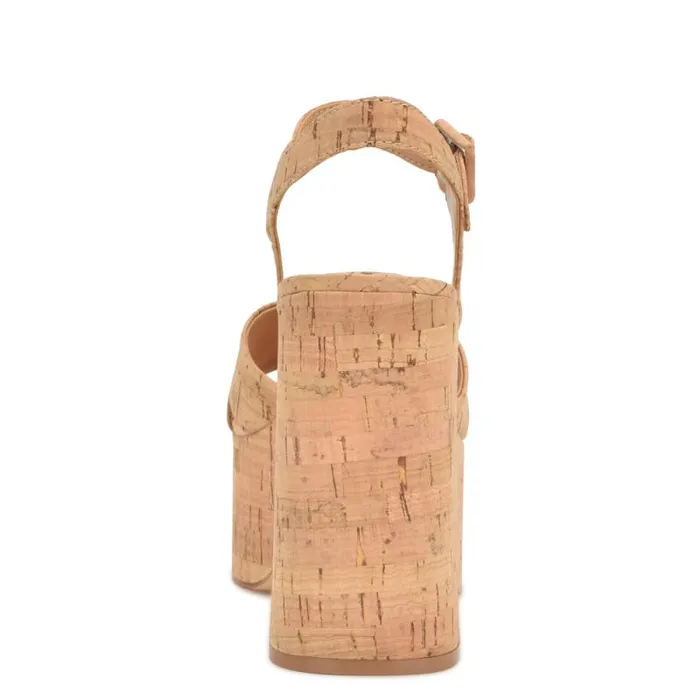 Rilay Platform Sandals Natural Cork Women Nine West Heels Rilay Platform Sandals Natural Cork Women Nine West Heels