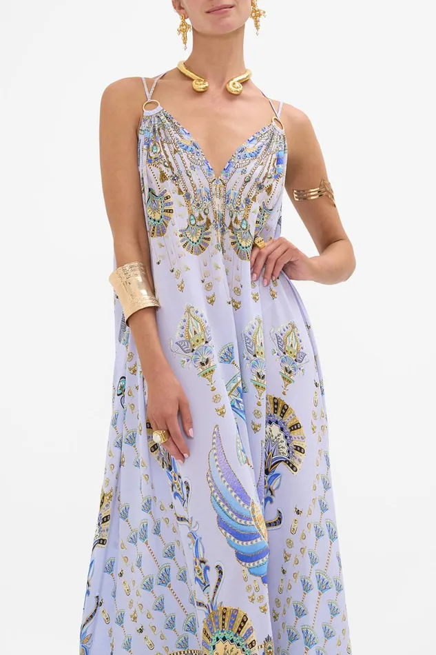 RING DETAIL STRAP DRESS UNDER SCARAB SKIES Under Scarab Skies Womens Camilla Dresses