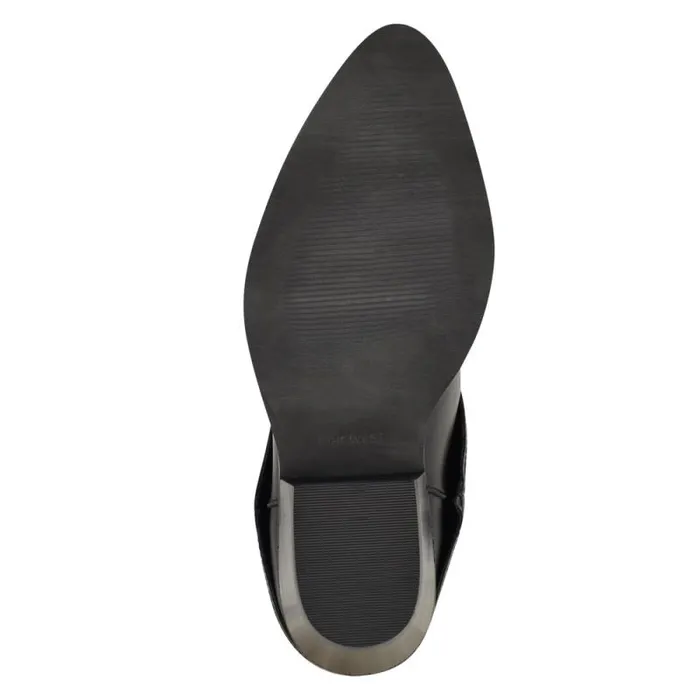 Ringer Detailed Western Boots Black Women Nine West Boots and Booties Ringer Detailed Western Boots Black Women Nine West Boots and Booties