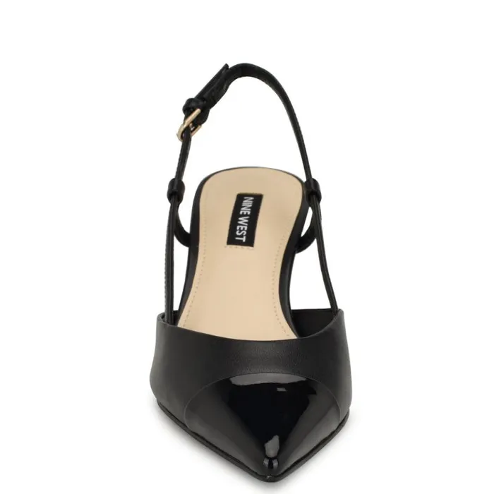 Rizzy Cap Toe Slingbacks Blackblack Women Nine West Heels Rizzy Cap Toe Slingbacks Blackblack Women Nine West Heels