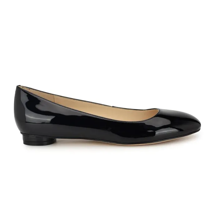 Robbe Casual Flats Black Patent Women Nine West Flats