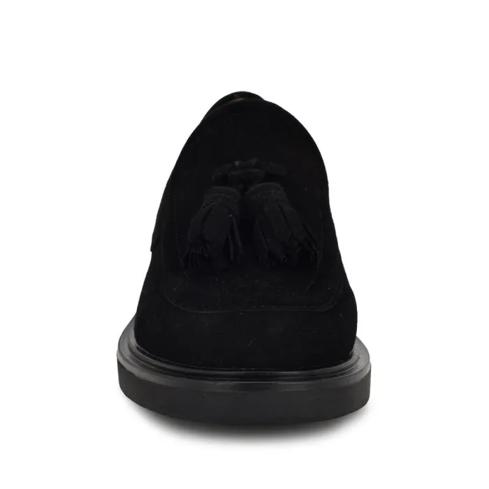Roker Casual Loafers Black Suede Women Nine West Flats Roker Casual Loafers Black Suede Women Nine West Flats