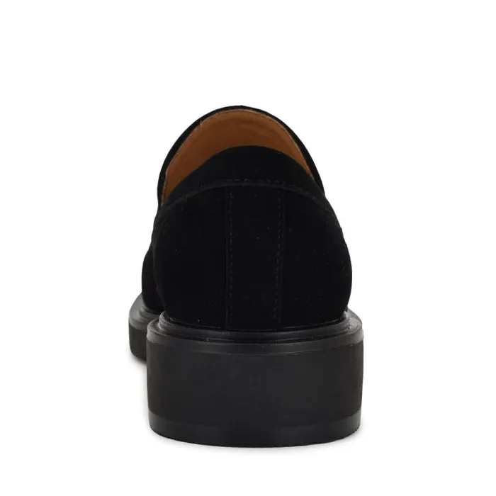 Roker Casual Loafers Black Suede Women Nine West Flats Roker Casual Loafers Black Suede Women Nine West Flats