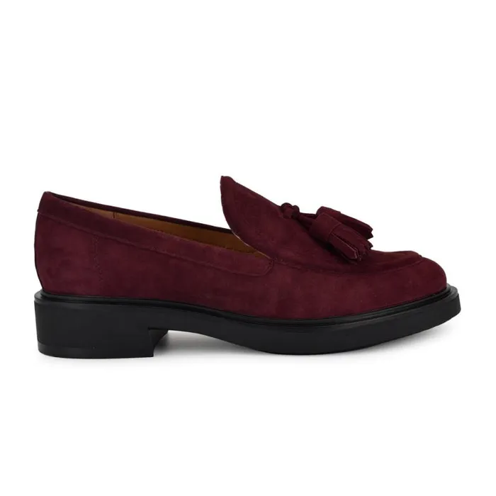 Roker Casual Loafers Red Suede Women Nine West Flats