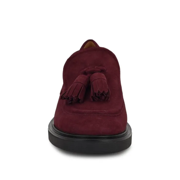 Roker Casual Loafers Red Suede Women Nine West Flats Roker Casual Loafers Red Suede Women Nine West Flats