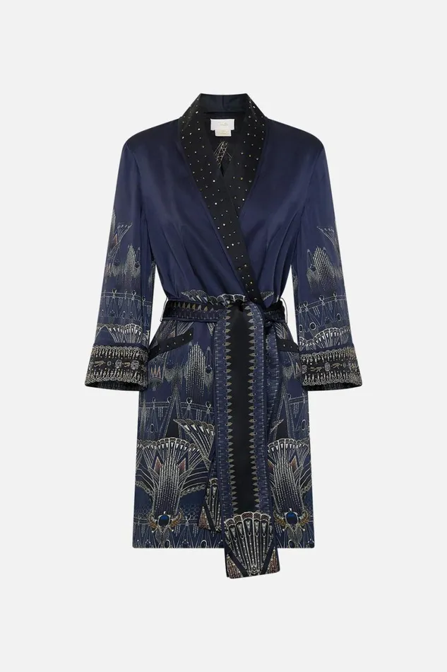 ROLL COLLAR PAJAMA JACKET THE EGYPT EFFECT The Egypt Effect Womens Camilla Jackets