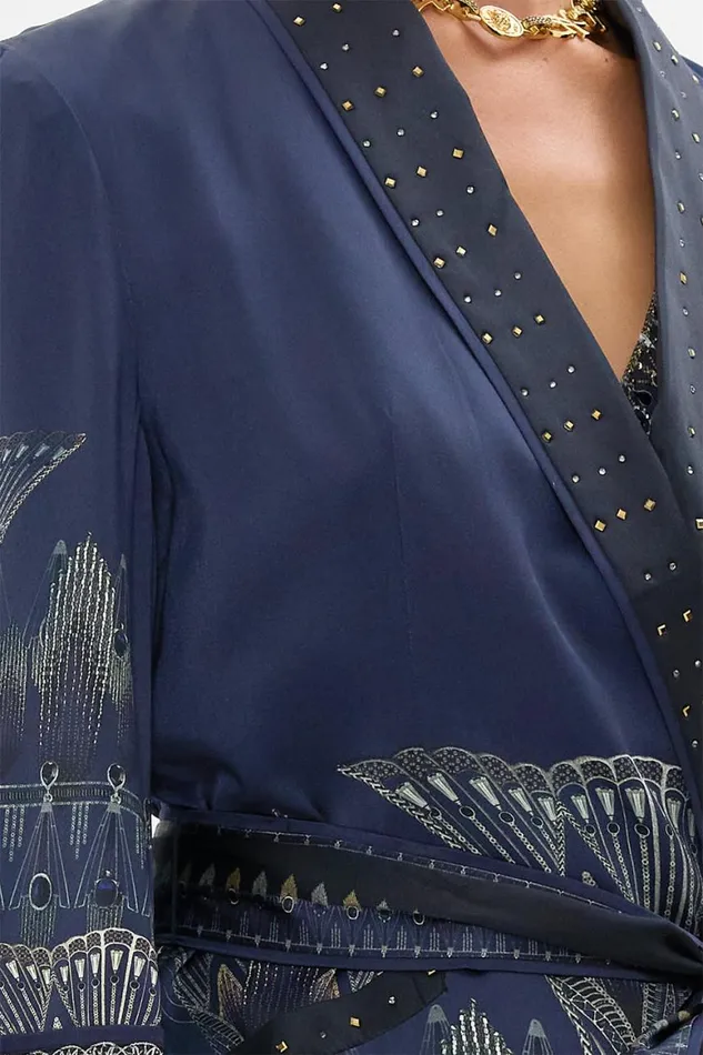 ROLL COLLAR PAJAMA JACKET THE EGYPT EFFECT The Egypt Effect Womens Camilla Jackets