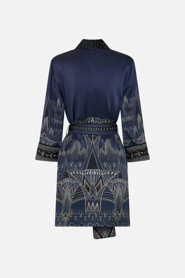 ROLL COLLAR PAJAMA JACKET THE EGYPT EFFECT The Egypt Effect Womens Camilla Jackets