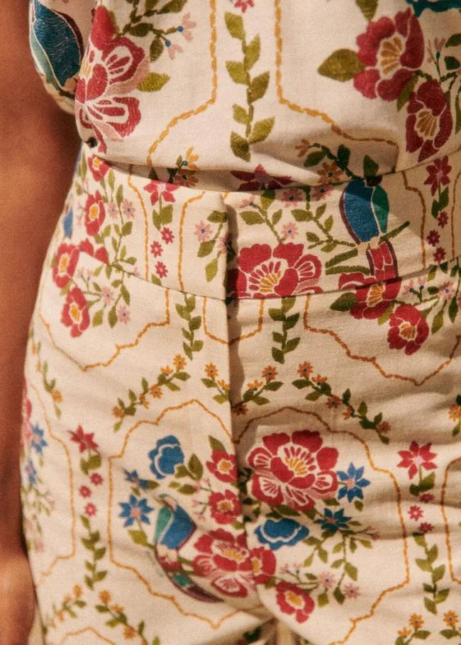 Romantic Garden Tiago Crop Pants Women FARM Rio Pants